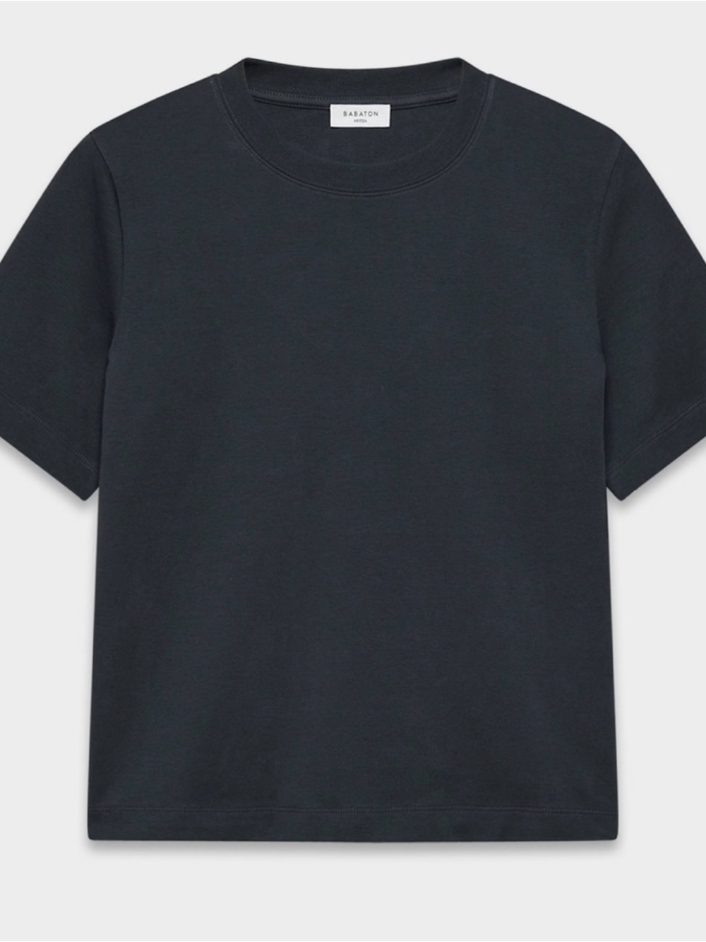 Babaton Short Sleeve Crewneck Tee in Navy